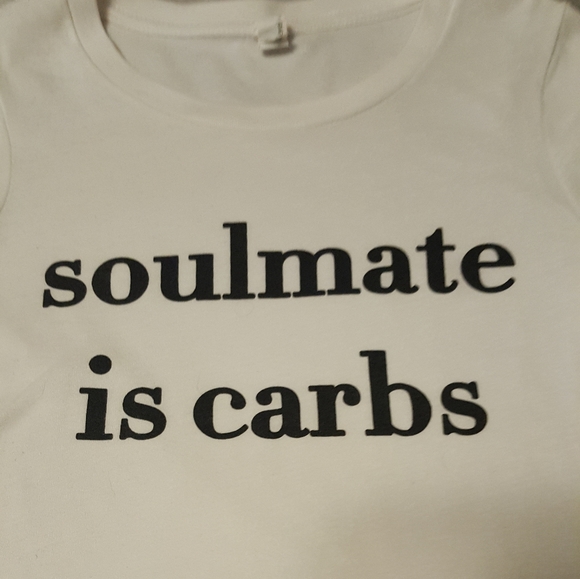 👚(bundle 4 items w/👚for $16) Soulmate is Carbs" T-shirt - Picture 3 of 6